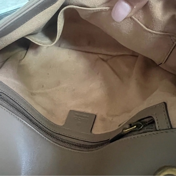 Gucci Marmont Matelasse Bag in Taupe - Picture 6 of 6